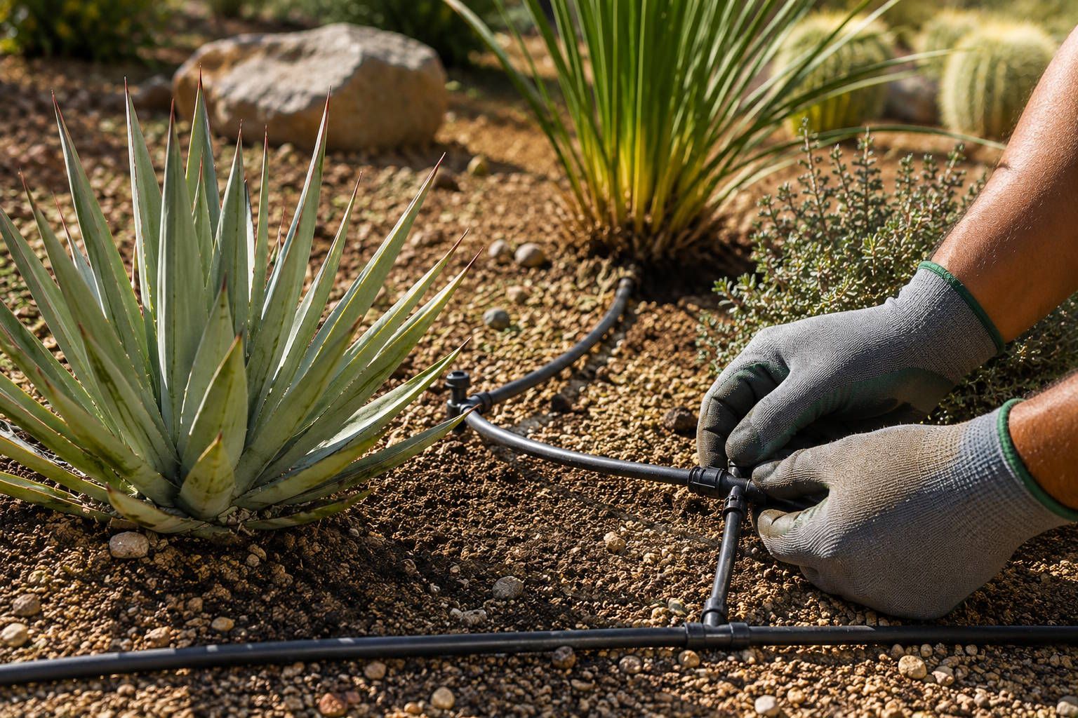 Drip irrigation and sprinkler systems