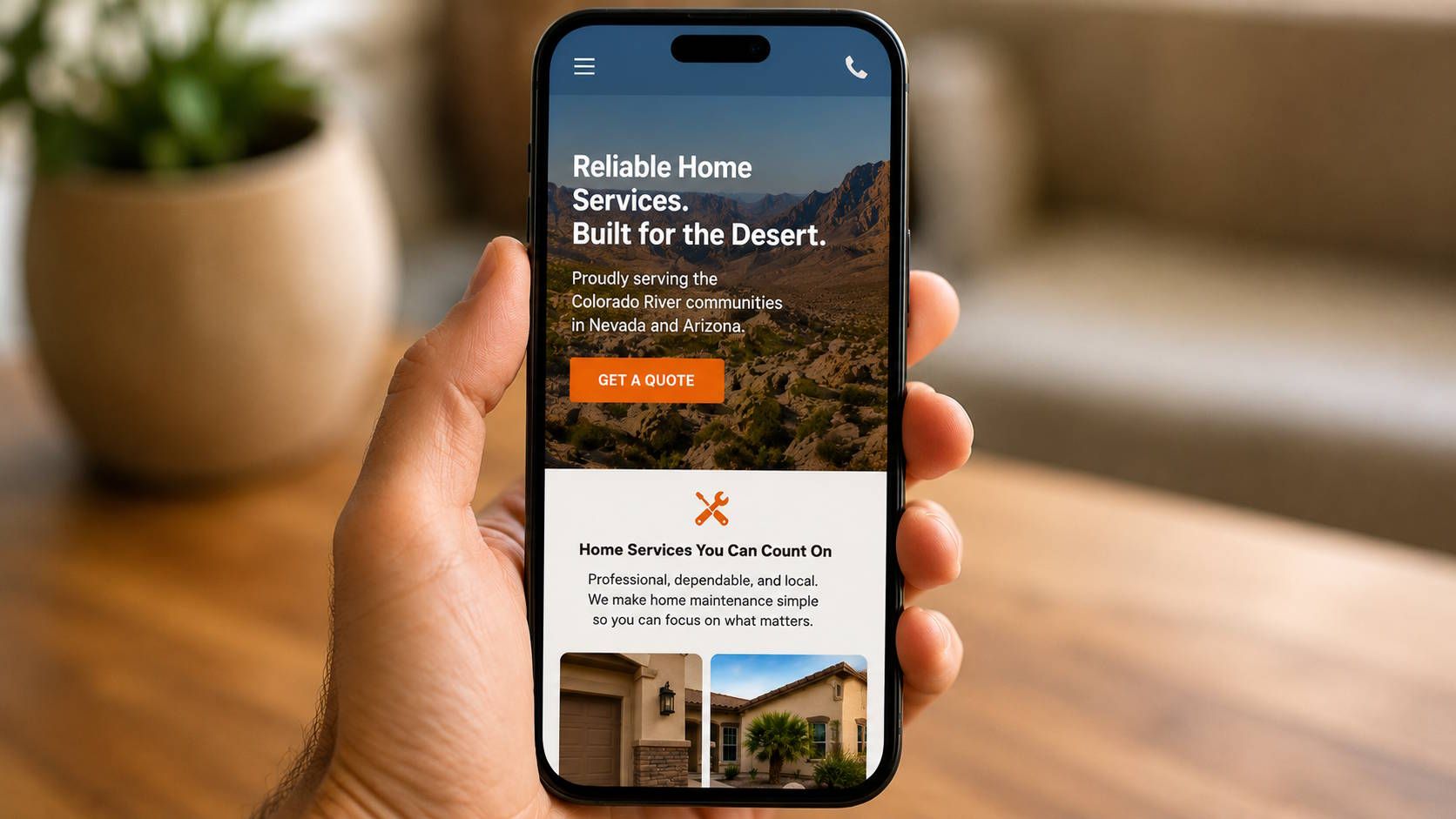 Mobile-first website design